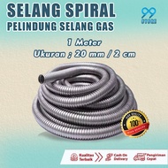 SELONGSONG SELANG GAS SPIRAL PERMETER / PELINDUNG SELANG GAS STAINLES TERLARIS COD