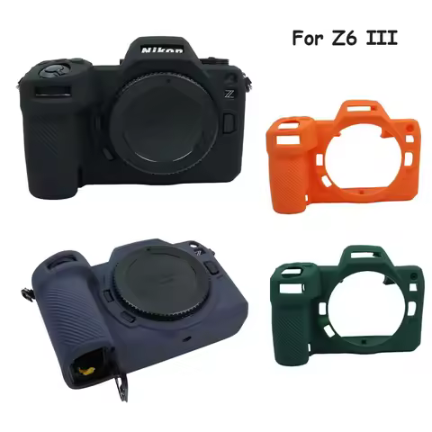 Protective Case for Nikon Z6III Camera Anti-fall Anti-slip Silicone Cover Dustproof Storage Bag for