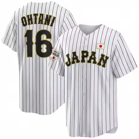 3d Printing Shohei Ohtani 16 Samurai Japan Baseball Jersey Shirt Men World Baseball Classic Uniform 