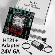 ZK-HT21บลูทูธ2.1ช่อง TDA7498E 160Wx2 220W ลำโพงบลูทูธดิจิตอลซับวูฟเฟอร์แอมพลิฟายเออร์โมดูล+Adapter