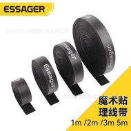 ESSAGER Cable Management with Data Cable Charging Cable Storage Velcro Tie Cable Tie Cable Tie Cable