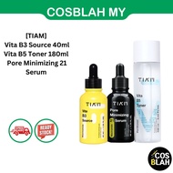 [TIAM]  Vita B3 Source 40ml , Vita B5 Toner 180ml, Pore Minimizing 21 Serum - Ready in Malaysia