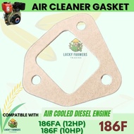 Air Cleaner Gasket 186F 10HP, 186FA 12HP Air Cooled Diesel Engine