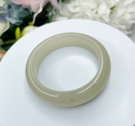 No.83 稀有冰糖雪梨色佘太翠 內徑 54 mm 手鐲 手環 佘太玉