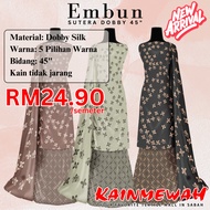 [KAINMEWAH] EMBUN SUTERA DOBBY KAIN PASANG DOBBY BIDANG 45