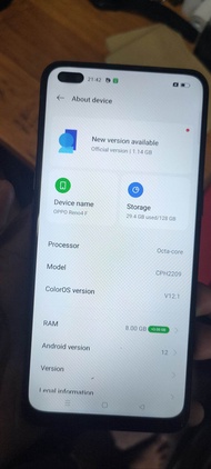 HP OPPO RENO 4F Ram 8/128 ( SECOND )