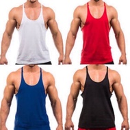 Stringer sando gym muscle workout tank tops wide open sides