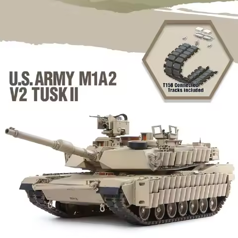 Academy Model 13504 1/35 Scale U.S. Army M1A2 V2 TUSK II Abrams SEP Main Battle Tank Plastic Model K