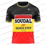 2023 World Champion T Shirt Belgian Remco Evenepoel Outdoor Tech Shirts Men MTB Clothing Training Tops Fiess Cycling