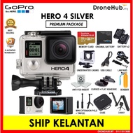 GoPro Hero 4 Silver / Hero 4 Silver 4K Video Action Camera [ Premium Package ] ( 3-Months Warranty )