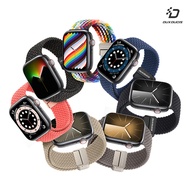 DUX DUCIS Apple Watch (42/44/45/49mm) 磁吸扣編織錶帶(番石榴色)