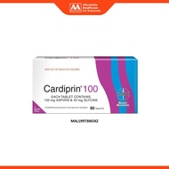Cardiprin 100 (Aspirin 100mg + Glycine 45mg) Tablet (3 x 30's)