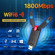 PIX-LINK USB WiFi 6 Adapter, Wireless USB Adapter, AX1800 USB3.0 Dual Band 2.4GHz/5GHz Wireless Netw