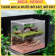 Mica Tank for raising insects, reptiles, ants, pet spiders, clear mica box for pet farming (30x20x15