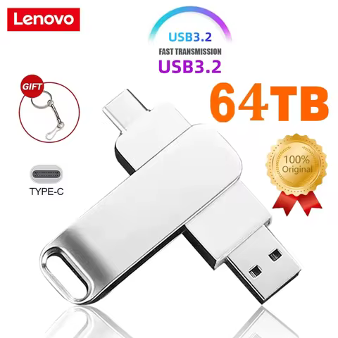 Lenovo Type C USB Flash Drives 2TB Pendrive USB 3.0 Interface Pen Drive OTC Large Capacity 16TB U Di