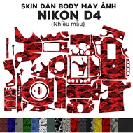 3M Skin for Nikon D4 stickers (Many models) | Anti-fouling film for Nikon D4 body