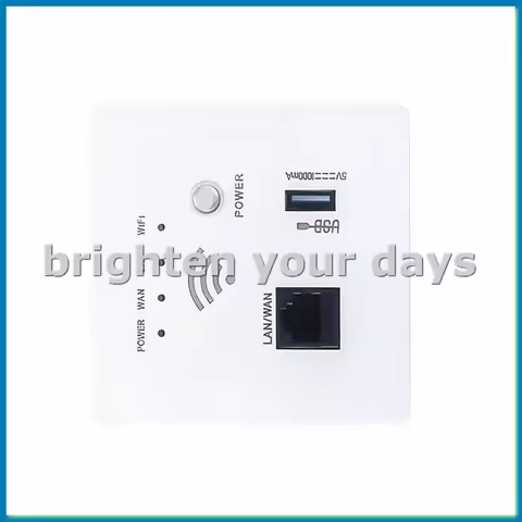 300Mbps 2.4Ghz WIFI Router Wireless WiFi Socket RJ45 AP Relay Smart USB Socket Panel Embedded Wall W