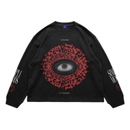SimpliMoods Longsleeve Boxy Cotton Combed 20s Eye Black Streetwear Distro Unisex