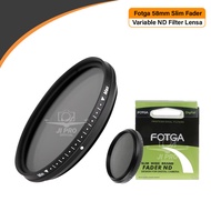 Fotga 58MM Slim Fader Variable ND Filter Lens ND2 To ND400 Original