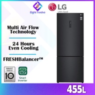 420L/455L LG Smart Inverter Bottom Freeze Fridge Peti Sejuk | GC-B529NQCM/GC-B569NQCM