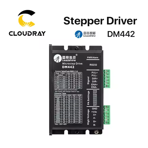 Cloudray Leadshine 2 Phase Stepper Driver 20-40VDC 1.0-4.2A DM442 for NEMA14 16 17 Stepper Motor Con