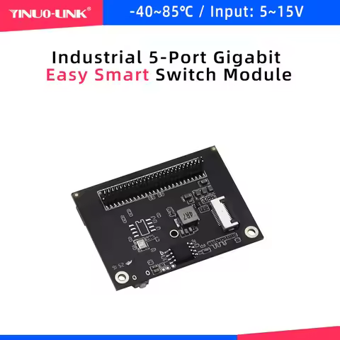 YINUO-LINK_YN-SG10501_5-Port Gigabit Smart Managed Industrial Switch Module 1.27mm Pin Header With V