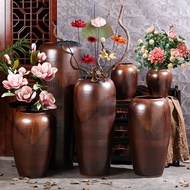 LP-8 vase🟨Ceramic Floor Stand Vase Jingdezhen Color Glaze Kiln Baked Dried Flower Arrangement Modern European Style Livi