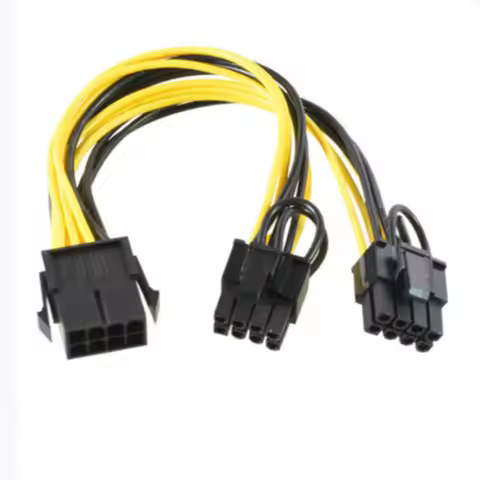 CPU or GPU 8Pin to 2*8pin(6+2) Graphic Card for miner Double PCI-E PCIe 8Pin Power Supply Splitter C