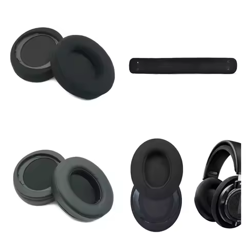 for Philips SHP9500 SHP9600 Headphones Leather Ear Cover Earmuffs Memory Foam Cushions
