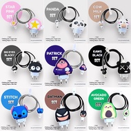 ONE SET OF 20 WATT CUTE CHARACTER CHARGER HEAD PROTECTOR CHARGER PROTECTOR IPHONE 20W CHARGER PROTEC
