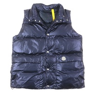 成色極佳 ▼ MONCLER GENIUS 2 Moncler Genius 2 2021 IDIR 連帽羽絨背心，附Logo貼片，海軍藍，正品男士
