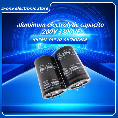 2pcs-5pcs 200V3300UF Higt quality aluminum electrolytic capacitor 200V 3000UF 35*60MM 35*70MM 35*80M