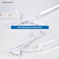 Vast T8 T5 Tube Light Fitgs Butt Extension Cable LED Lamp Extension 1.8m Switch Plug Wire Three-Hole Power Cord EN