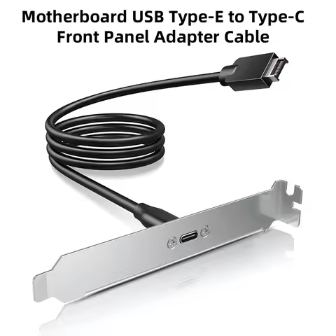 Front Panel Type-C Adapter Motherboard Header Extension Cable USB3.2 Type-E Key-A 20-Pin Connector t