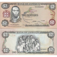 Jamaica 1993 2 Dollars UNC (P-69)