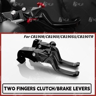 For  Honda CB190R/CB190X/CB190SS/CB190TR Two Fingers Short Brake Lever Racing Handle Levers Parts