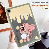 Samsung Galaxy Tab S7 FE PLUS Tab S8 Tab S8plus Tab S7 FE 12.4 Tab S7+ S8+ Fashion Tablet Case Cute Cartoon Series Anime Pattern Soft Case