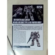 Manual Sheet GaoGao hg 1/144 Zaku II Type C Painting Model