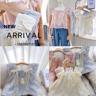 Raracla - Girly Brand Sherbet flowers ribbon top