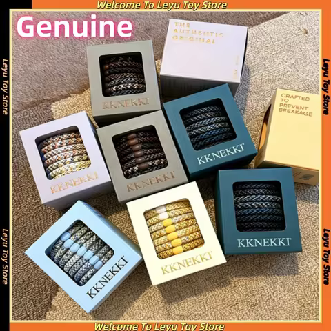 Genuine Kknekki Limited Edition Erling Haaland Signature Hair Ties 8-Piece Gift Box Fashionable Peri