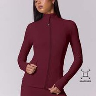 Sculpt Long Sleeve Zip Up Sport Active Jacket Gymwear Seamless Slim Cinched Stretch Padel Pilates Fi