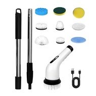 Versatile Cordless Electric Spin Scrubber with Adjustable Extension