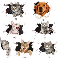 3D Cat Wall Stickers Cute Animal Stickers Decorative Accessories