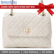 Kate Spade Handbag In Gift Box Shoulder Bag Crossbody Bag Natalia Small  Parchment Cream Off White # WKRU7074