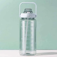 【ReadyStock】大容量水壶运动水瓶2000ml Gym Water Bottle Straw Water Bottle Large Capacity Portable Water Bottle
