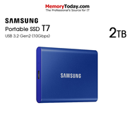 SAMSUNG T7 Portable SSD USB 3.2 Gen 2 (10Gbps) Type-C ความจุ 1TB / 2TB / 4TB
