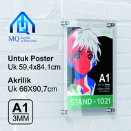 Acrylic Wall Poster Frame | Acrylic Wall Frame | A1 Size Acrylic Display Frame