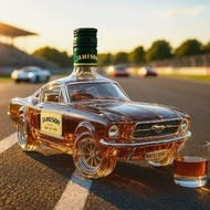 Police Car Whiskey Bottle Wild Horse Whiskey Bottle