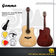 Gamma/RCStromm 41'' Acoustic Guitar with Accessories - Natural (Gloss/Matte)