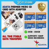 Adata Premier 32GB / 64GB / 128GB / 256GB UHS-I A1 CL10 Micro SD Card Memory Card